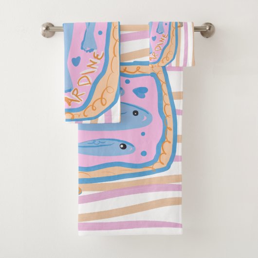 Schattige Sardine Kunst Bad Handdoek (Insitu)