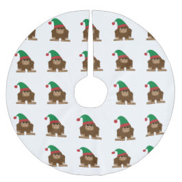 Schattige Sasquatch Kerstelf Kerstboom Rok