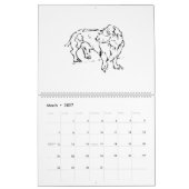 Schattige Sausage Dog Dachshund – 2027 Kalender (Mar 2027)