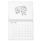 Schattige Sausage Dog Dachshund – 2027 Kalender (Jan 2027)