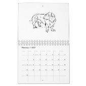 Schattige Sausage Dog Dachshund – 2027 Kalender (Feb 2027)