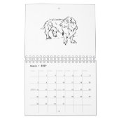 Schattige Sausage Dog Dachshund – 2027 Kalender (Mar 2027)
