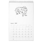 Schattige Sausage Dog Dachshund – 2027 Kalender (Jan 2027)