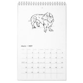 Schattige Sausage Dog Dachshund – 2027 Kalender (Mar 2027)