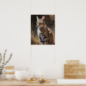 Schattige Savannah Cat Art Print Poster (Keuken)