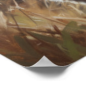 Schattige Savannah Cat Art Print Poster (Hoek)