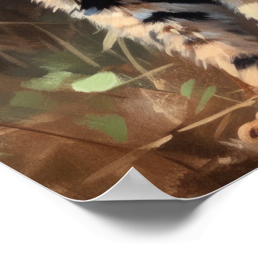 Schattige Savannah Cat Art Print Poster (Hoek)