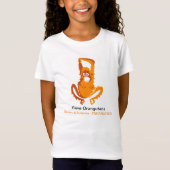 Schattige -Save ORANGUTANS - Bedreigde dierenkaart T-shirt (Voorkant)