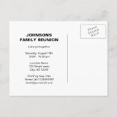 Schattige Save the date briefkaarten voor familier (Achterkant)