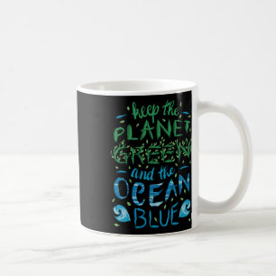 Schattige Save The Planet Ecology Eco Blauwe Oceaa Koffiemok
