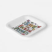 Schattige Save the Planet Ecowarrier Papieren Bordje (Gebogen)