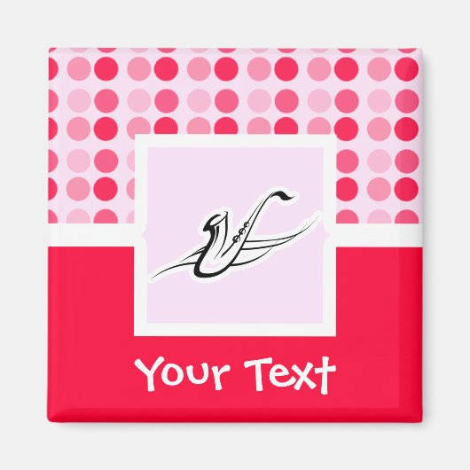 Schattige saxofoon magneet (Voorkant)