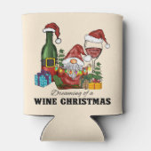 Schattige Scandinavisch Gnome Holiday Design Blikjeskoeler (Achterkant)