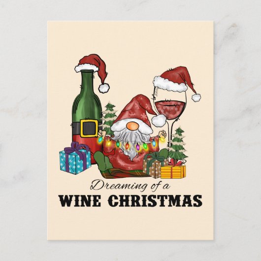 Schattige Scandinavisch Gnome Holiday Design Briefkaart (Voorkant)