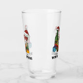 Schattige Scandinavisch Gnome Holiday Design Glas (Links)