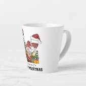 Schattige Scandinavisch Gnome Holiday Design Latte Mok (Rechterhoek)
