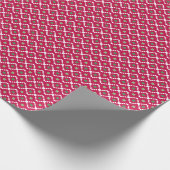 Schattige Scandinavisch Kerstfeest Cadeaupapier (Hoek)