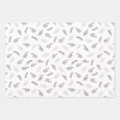 Schattige Scandinavisch vrolijk kerstpapier Inpakpapier Vel (Voorkant 2)