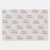 Schattige Scandinavisch vrolijk kerstpapier Inpakpapier Vel (Voorkant)