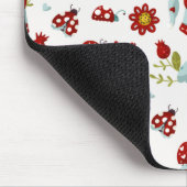 Schattige Scandinavische Kabouter Bloemmotief Muismat (Hoek)