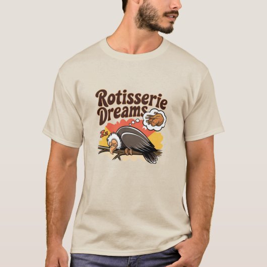 Schattige Scavenger Birds: Vulture graphics T-shirt (Voorkant)