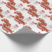 Schattige schaap en fleece Navidad Cadeaupapier (Hoek)