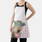 Schattige schaap met bril schort (Insitu)
