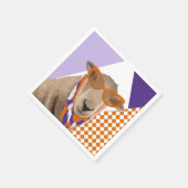 Schattige schaap met bril servet (Hoek)
