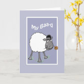 Schattige schaap, mijn Baa-d, sorry, excuses Kaart (Gele Bloem)