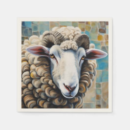 Schattige schaap Papieren servet