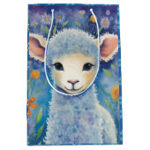 Schattige Schaap voor kinderen in de lente Medium Cadeauzakje (Voorkant)
