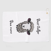 schattige schapen golfhanddoek (Horizontaal)