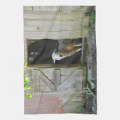 Schattige schapen theedoek (Verticaal)