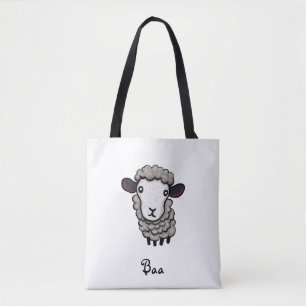 schattige schapen tote bag