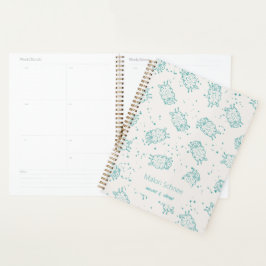 Schattige schapen – Whimsical naadloos patroon Planner
