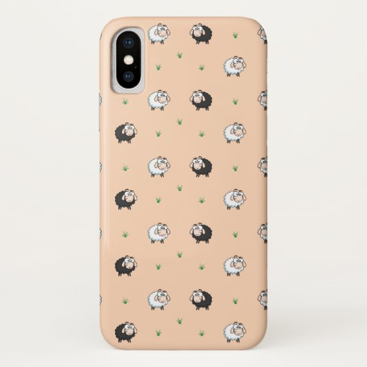 Schattige schapenlamspatroon Case-Mate iPhone case (Achterkant)