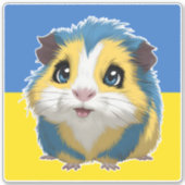 Schattige Schattig cavia Sticker (Voorkant)