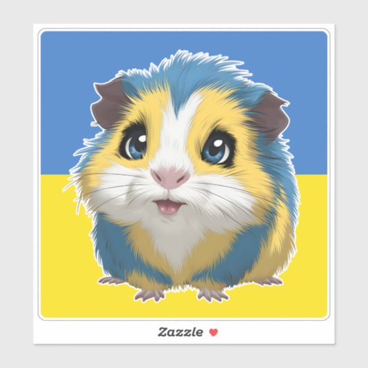 Schattige Schattig cavia Sticker (Vel)