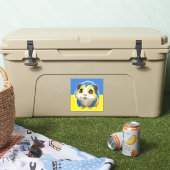 Schattige Schattig cavia Sticker (Koeler)