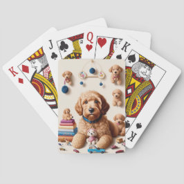 Schattige Schattig Goldendoodle Pokerkaarten