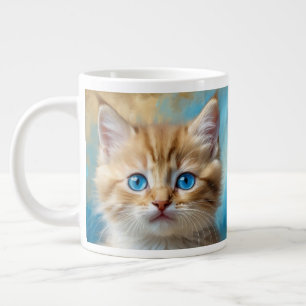 Schattige Schattig kattenportret Grote Koffiekop