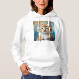 Schattige Schattig kattenportret Hoodie