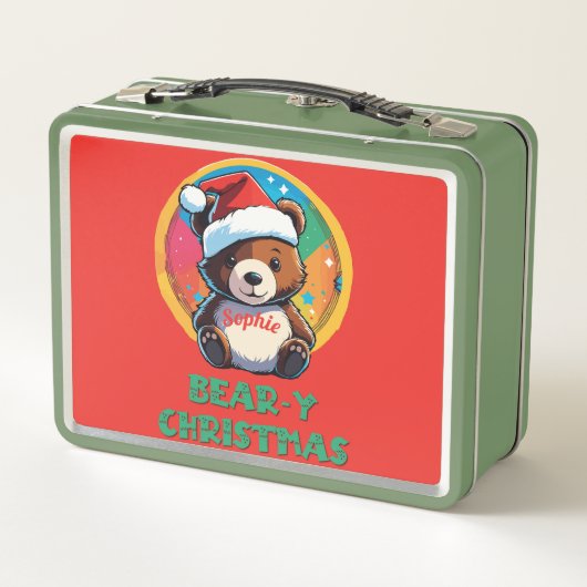 Schattige Schattig Kawaii Chibi Beer-y Kerst Beer (Achterkant)