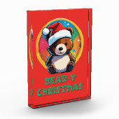 Schattige Schattig Kawaii Chibi Beer-y Kerst Beer Fotoblokken (Links)