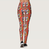 Schattige Schattig Kawaii Chibi Beer-y Kerst Beer Leggings (Achterkant)