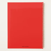 Schattige Schattig Kawaii Chibi Beer-y Kerst Beer Planner (Achterkant)