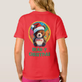 Schattige Schattig Kawaii Chibi Beer-y Kerst Beer T-shirt (Achterkant)