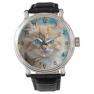 Schattige Schattig kitten Horloge