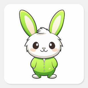Schattige Schattig konijnendier Vierkante Sticker