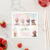 Schattige Schattig Puppy Dogs Ballonnen Verjaardag Servet (Insitu)